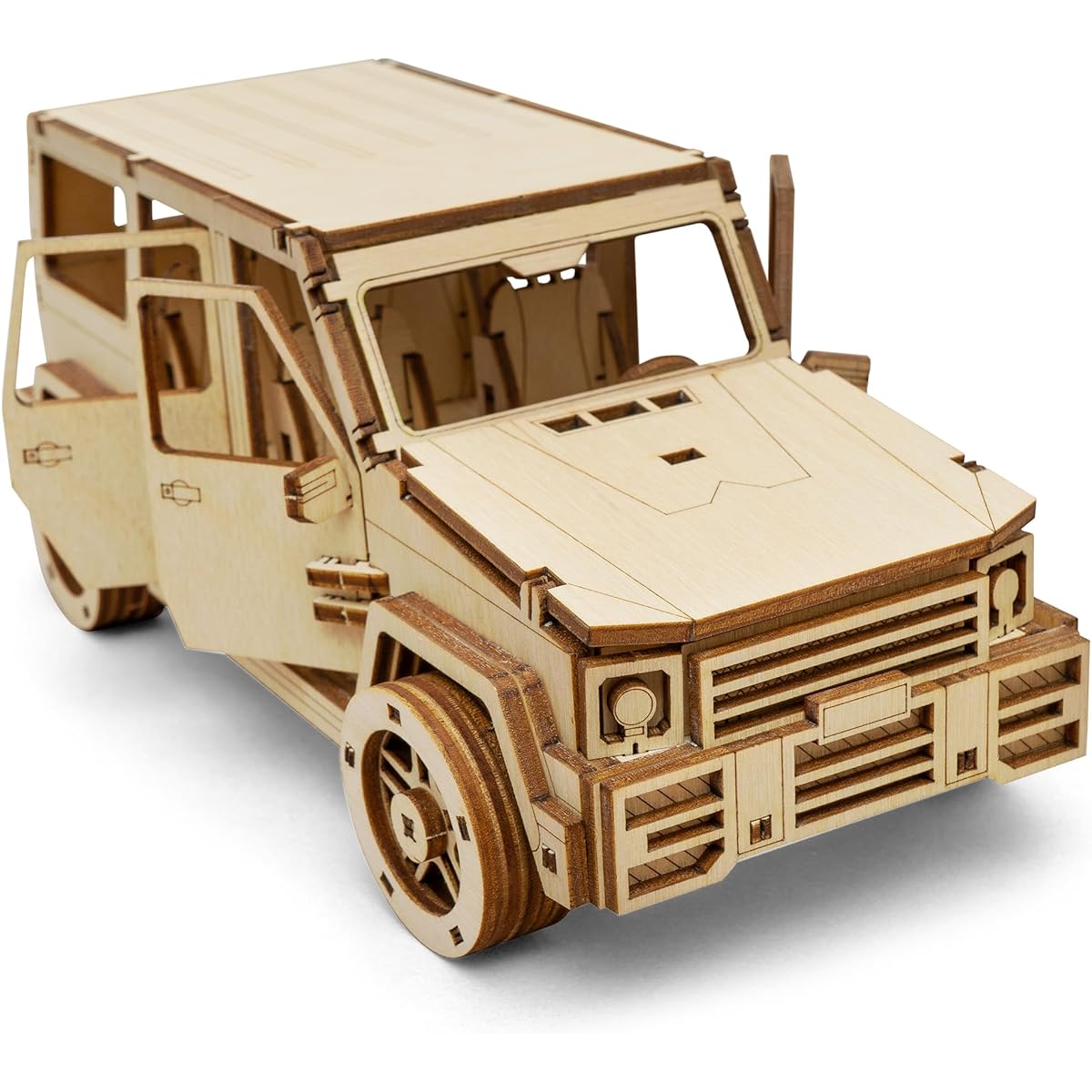 CG Games 3D Wooden Puzzle RoverPlex F9 Car Model Kit Homemade Vehicle DIY Kit Wooden Puzzle Model for Kids to Assemble Brain Teaser Educational Puzzle Gift for Ages 8+