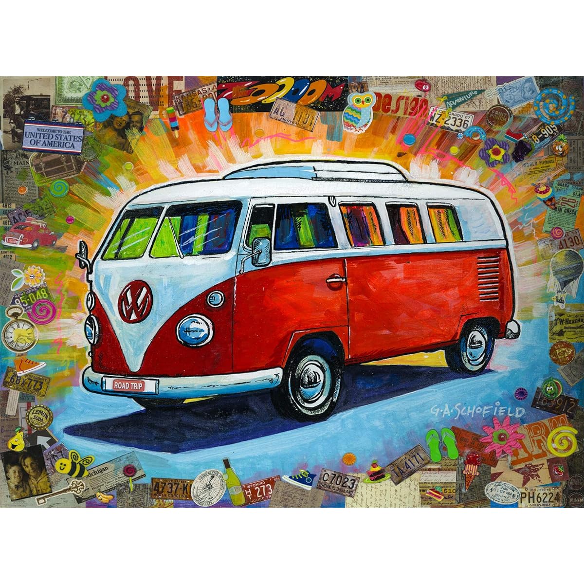 Bus 500 piece jigsaw puzzle