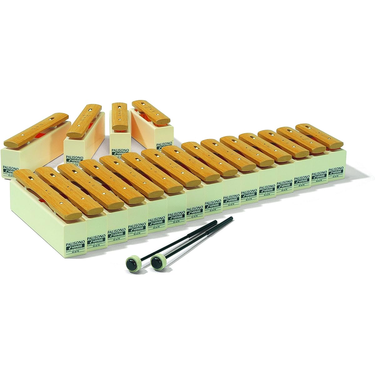SONOR Orff Educational Instruments Xylophone Chime Bar 7 Tones SN-KS40PO2 [Official Japanese Product]