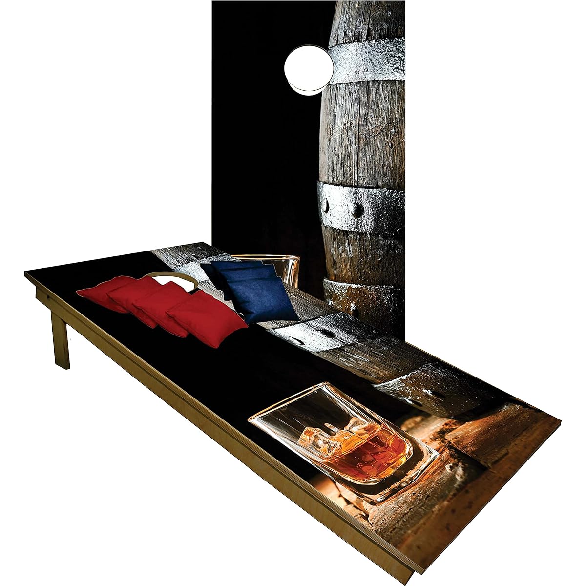 Whisky Drink Alcohol Cornhole Beanbag Toss Game Game Board Set W Bag 850