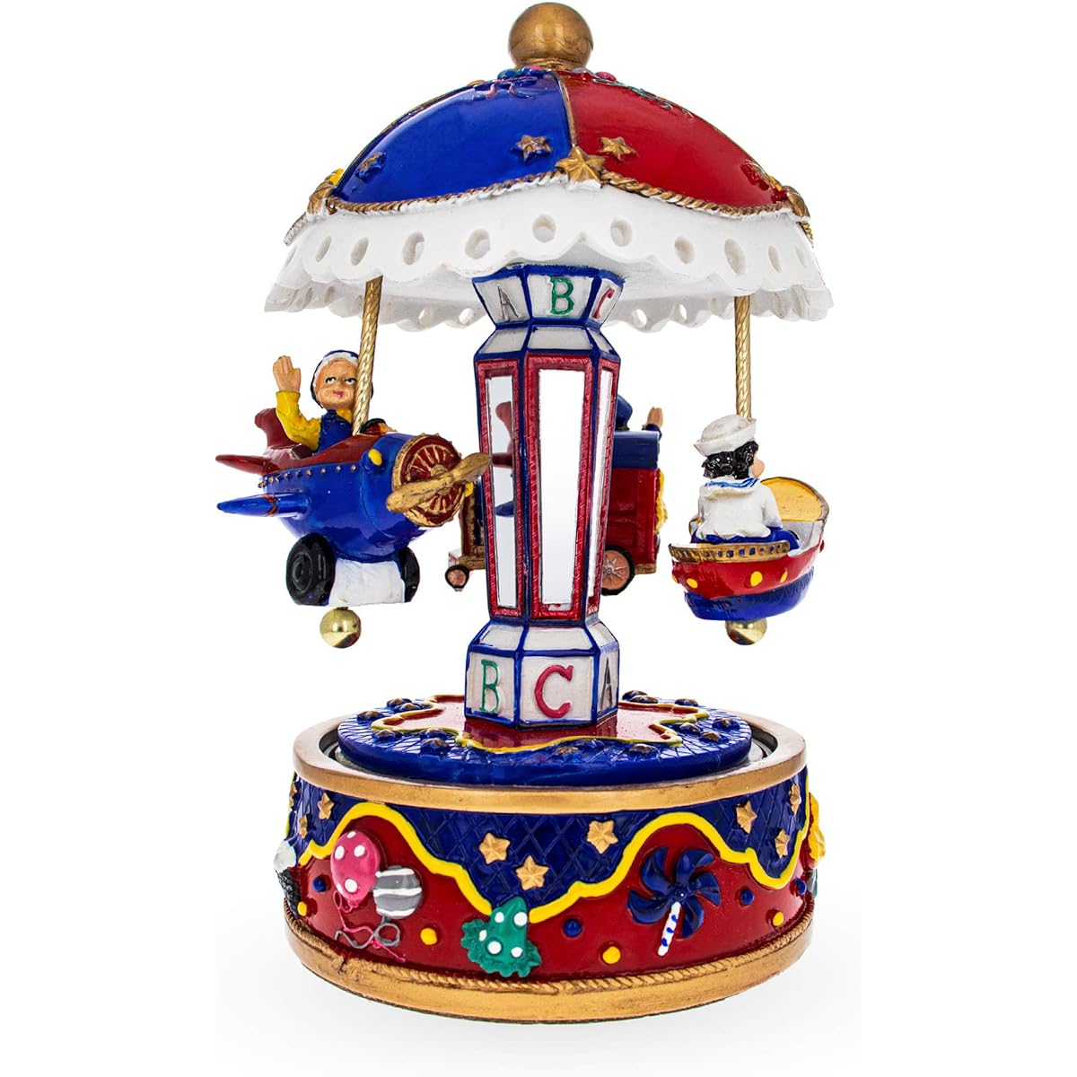 BestPysanky Carousel Plane Boat Train Musical Instrument Figures