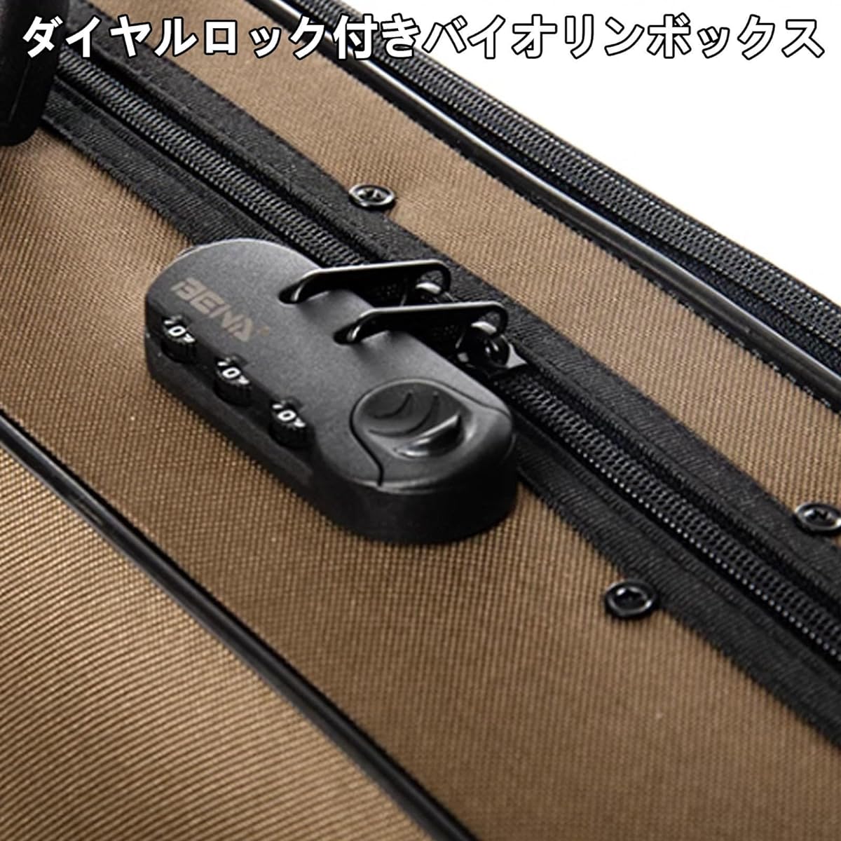 Violin Case, 4/4 Full Size Violin Hard Case, Portable Lightweight Violin Case Backpack Professional with Built-in Hygrometer Handle, Accessory Bag, Oxford Cloth Foam Violin Backpack, Violin Storage Case, Black