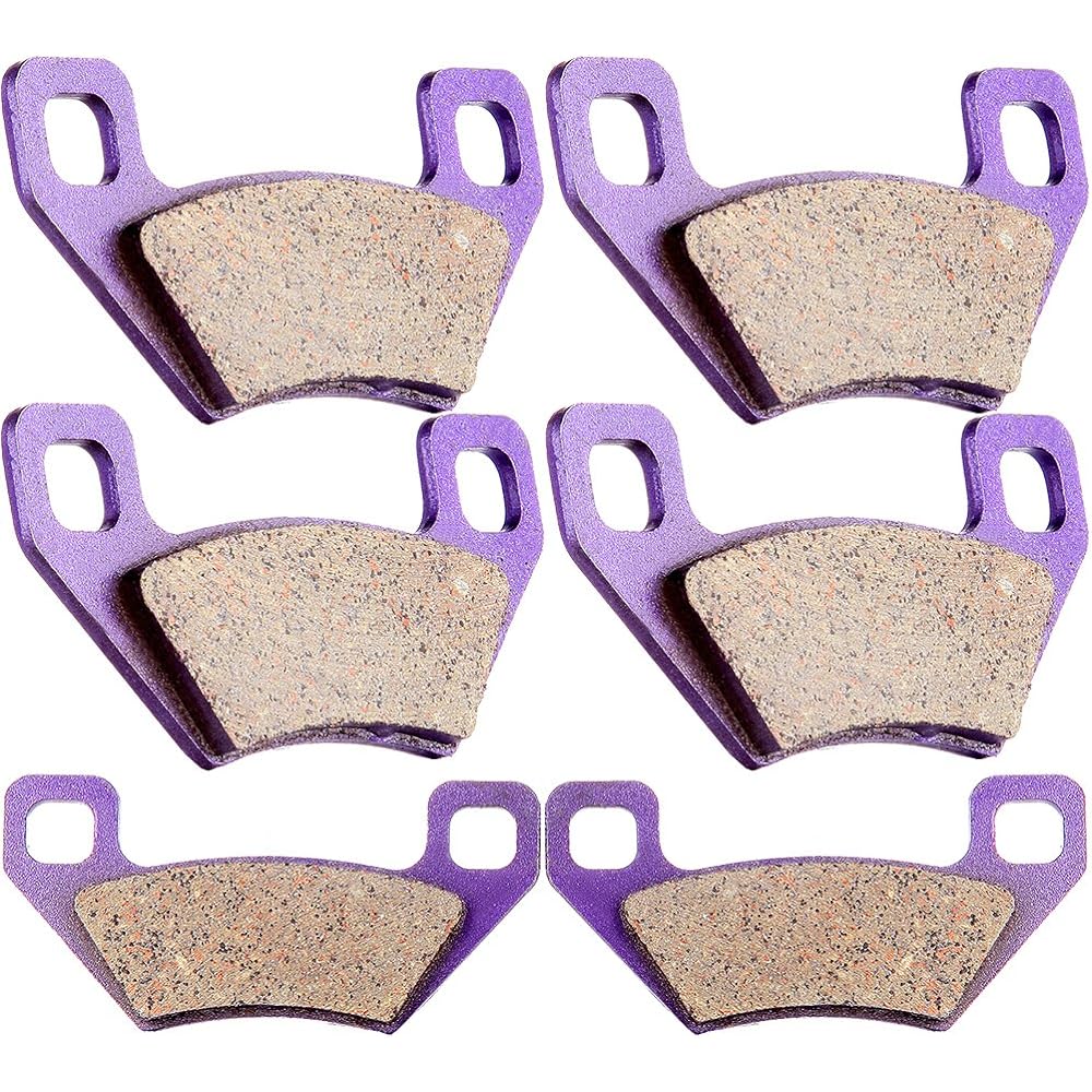 OCPTY Carbon Fiber Brake Pads for 2013-2014 Arctic Cat Wildcat X 1000, 2011-2013 Arctic Cat XC450, 2012 KYMCO Maxxer 450i, 2008-2012 KYMCO MXU 375