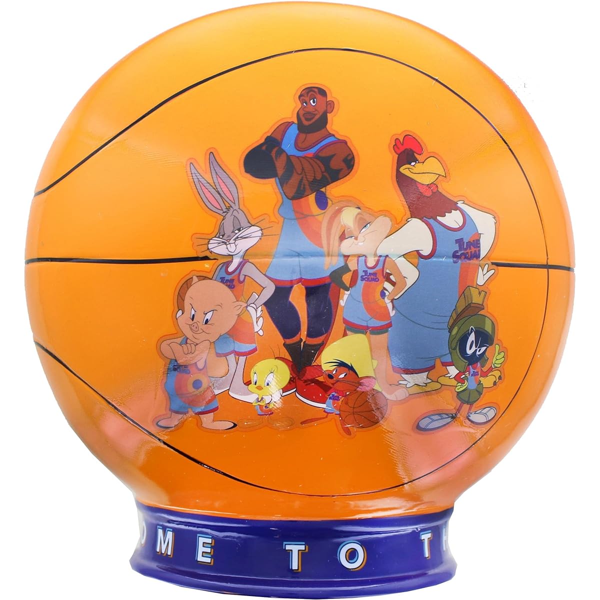 Silver Buffalo Space Jam Welcome to The Jam Large Ceramic Coin Bank