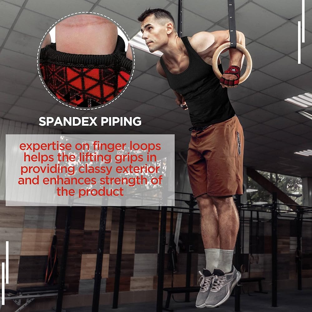 RDX Weightlifting Gloves Non-Slip Neoprene Gym Powerlifting Fitness Strength Training Bodybuilding Workout
