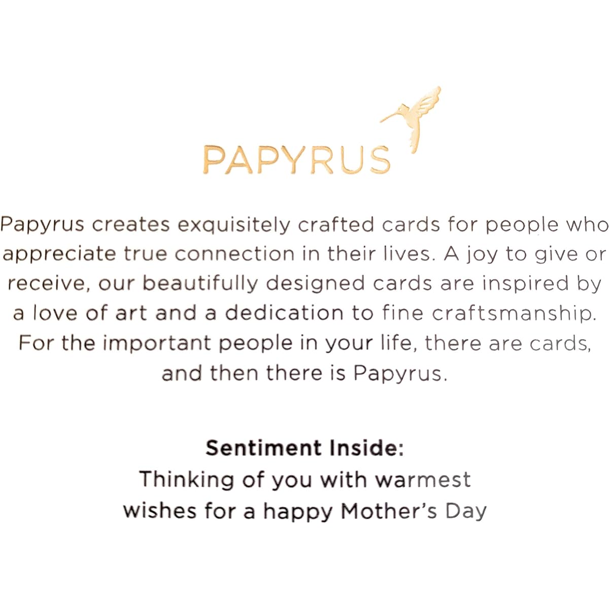 Papyrus Mother's Day Card - With Love (Hang me on things!)