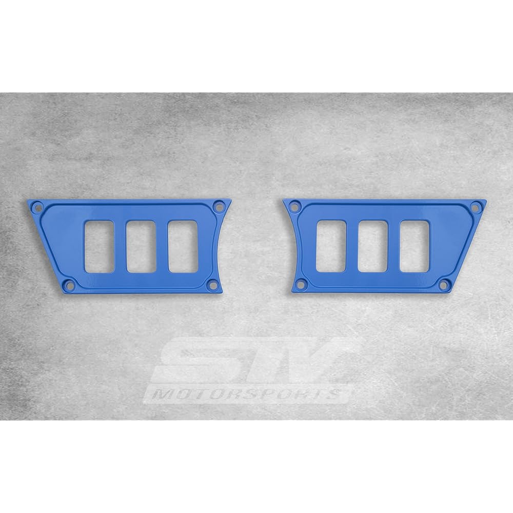 STVMotorsports Custom Aluminum Blue Dash Panel for 2015-2018 Polaris RZR XP 900 with 4 Laser Rocker Switches