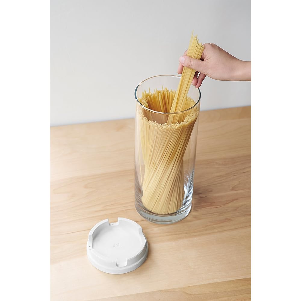Soil Diatomaceous Earth Pasta Measure Container Large White Humidity Control Container Made in Japan K371