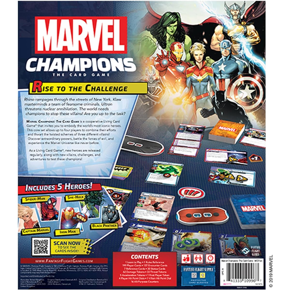 Marvel Champions Card Game (Base Game) - Superhero Strategy Game, Cooperative Game for Kids and Adults, Ages 14+, 1-4 Players, 45-90 Minute Playtime, by Fantasy Flight Games