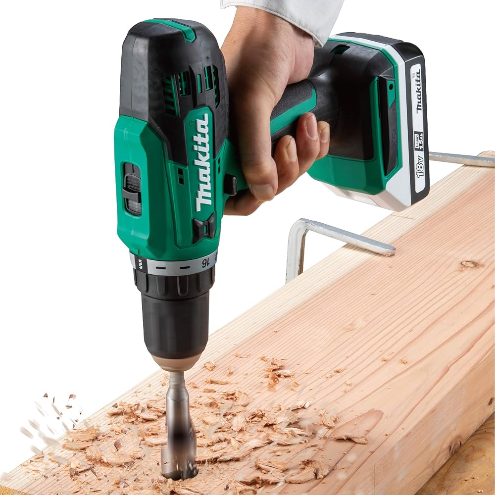 Makita Rechargeable Driver Drill 18V1.5Ah with Battery and Charger MDF003DSX Green