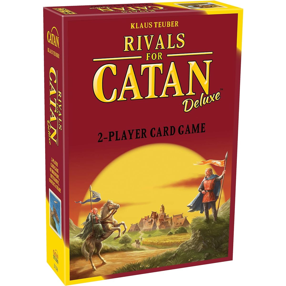 CATAN Studio Rivals for CATAN Card Game Deluxe Edition | Civilization Building Strategy Game | Family Game for Adults and Kids | Ages 10+ | 2 Players | Average Play Time 45-60 Minutes | Made by CATAN Studio