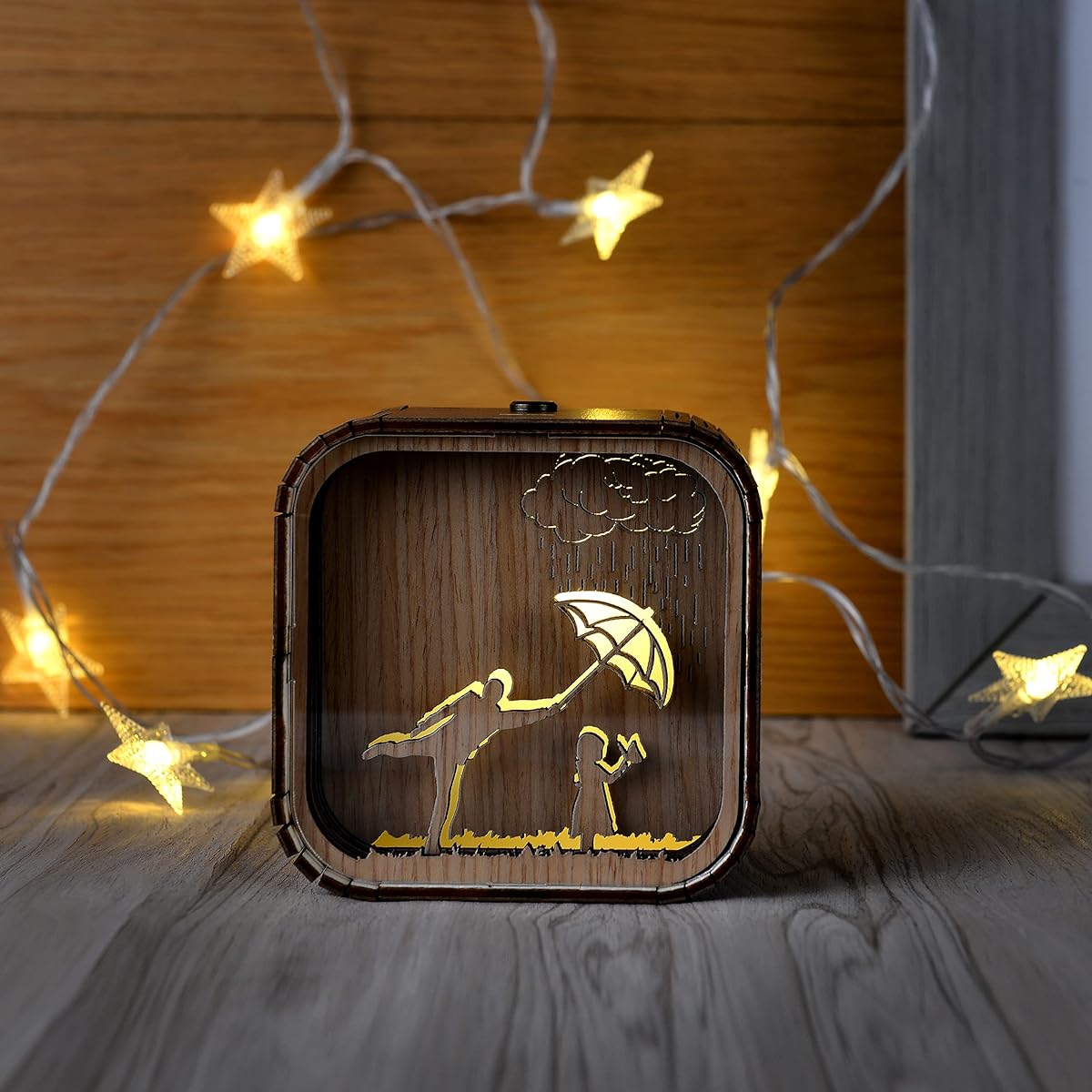 MissLiGarden Handmade Music Box Vintage Wood for Wife Husband Girlfriend Boyfriend Girl Boy Son Daughter Anniversary Birthday Valentine's Day (You are My Sunshine (for Dad))