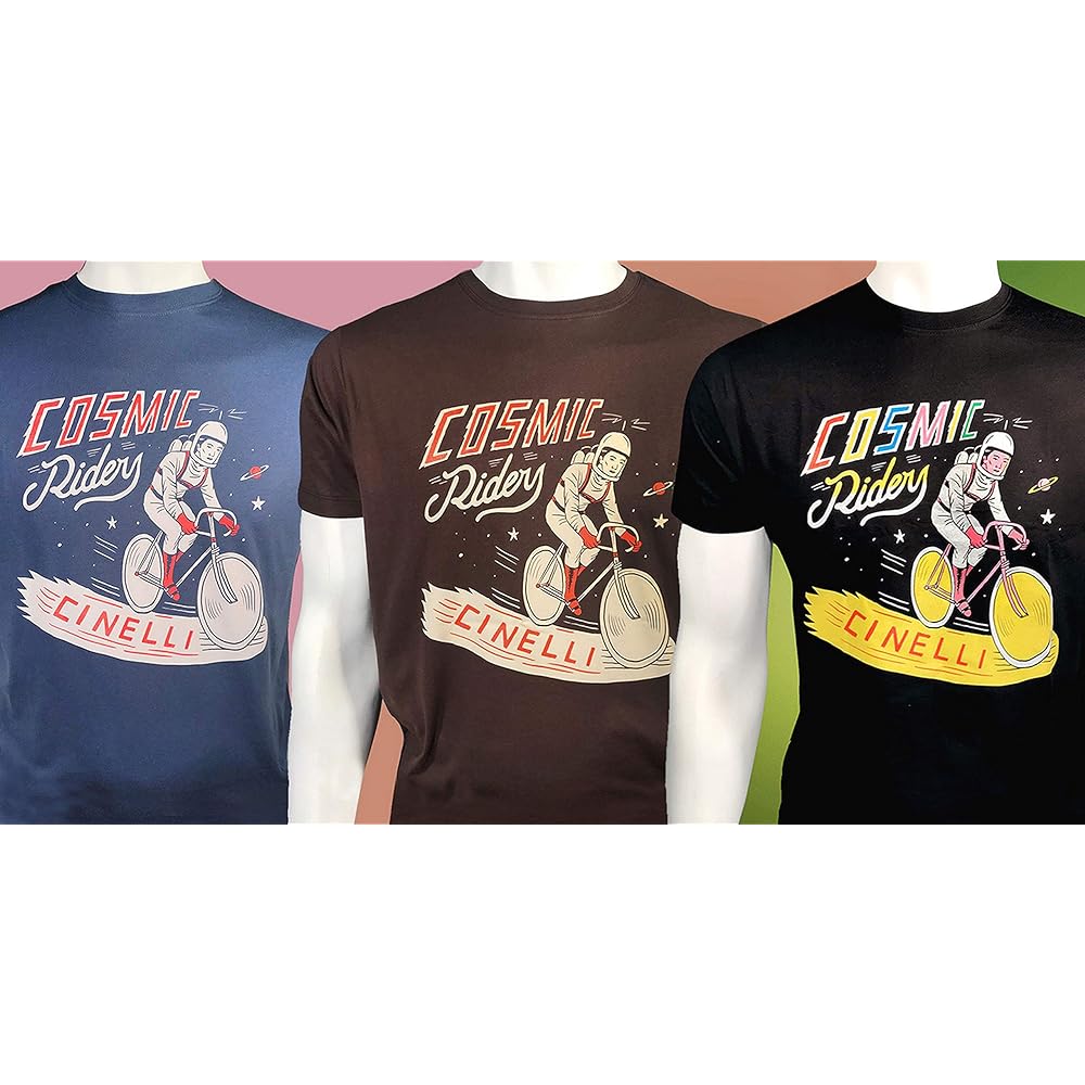 Bicycle Road Bike Cycle Wear T-Shirt SERGIO MORA COSMIC RIDER COLOR T-SHIRT
