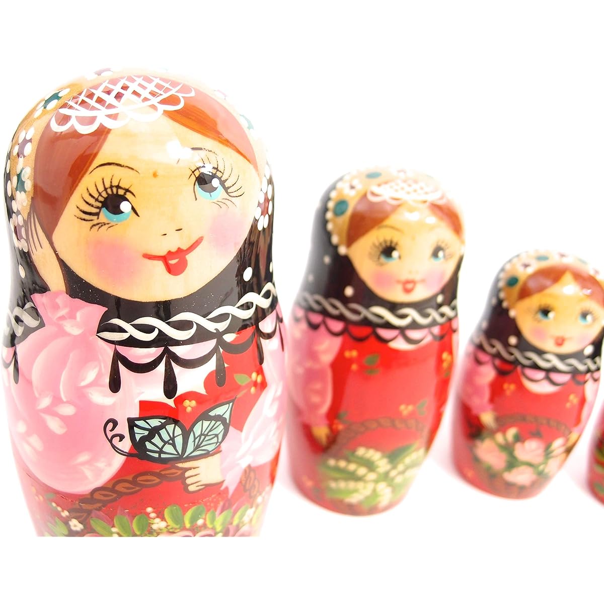 Semenov Matryoshka Set of 7 "ARTIST Series" [Russian Goods] (Anemone)