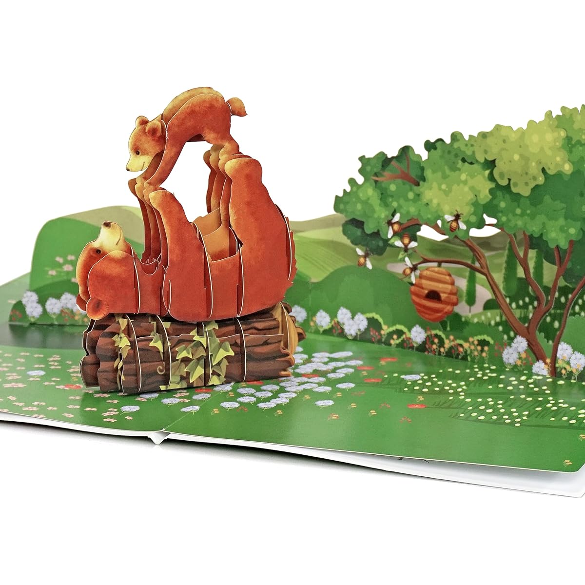 CUTPOPUP Bear, Mother's Day Card Popup, 3D Birthday Greeting Card, Mother's Day Card, Women, Mom, Wife, Grandma, Daughter (Bear)