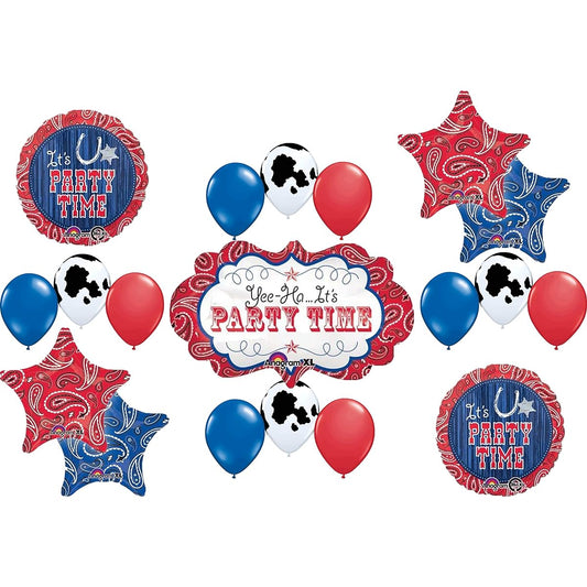Anagram WESTERN BANDANA MARQUEE Birthday Party Rodeo Balloon Decoration Supplies Horse Cow