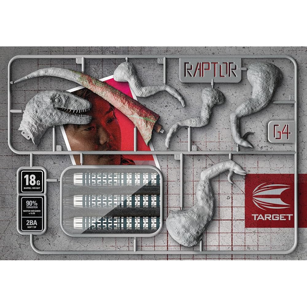 TARGET PRIME SERIES RAPTOR G4 18G SOFT TIP (Prime Series Raptor G4 Soft Tip Darts)