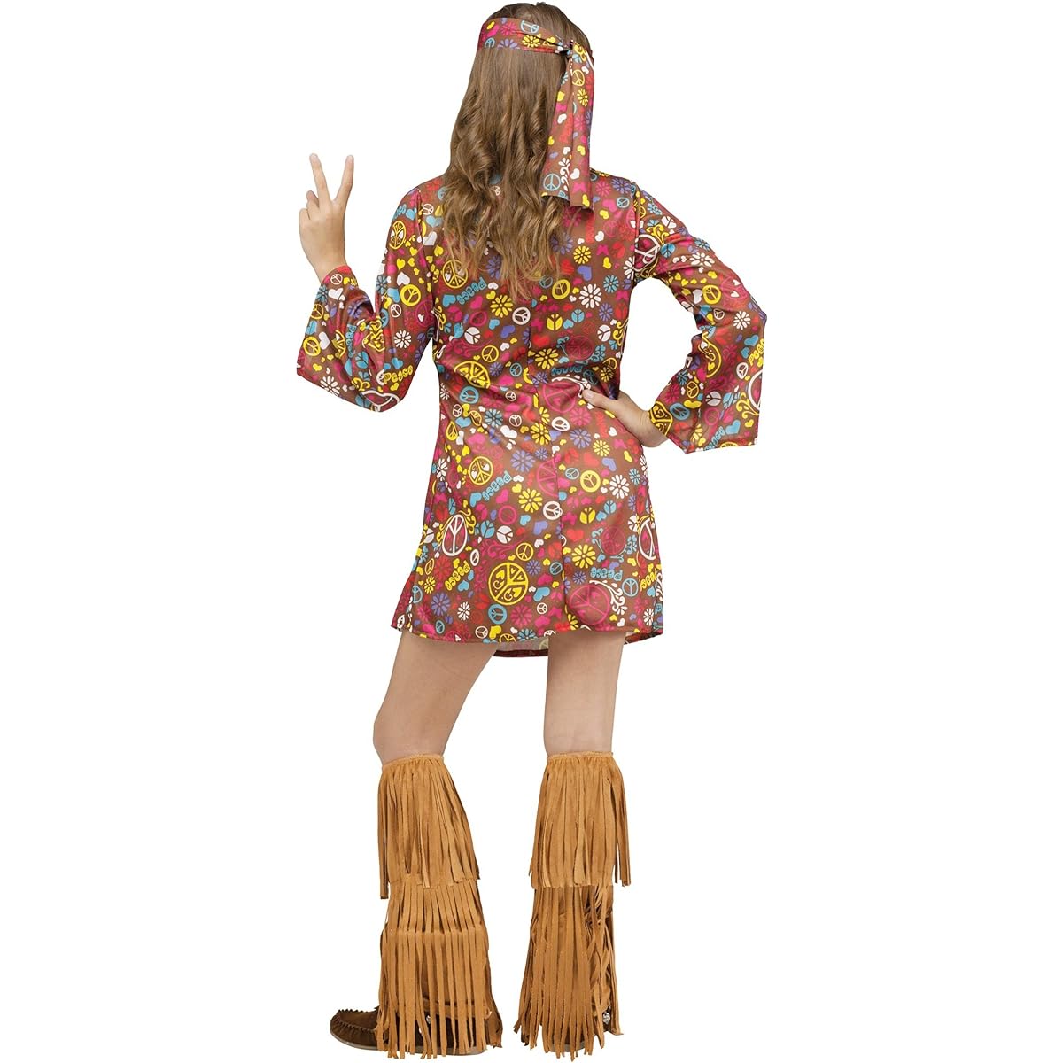 Fun World Kids Peace & Love Hippie Costume, XL