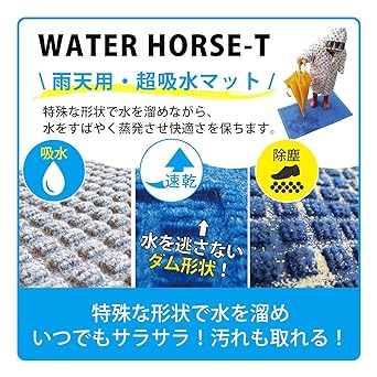 Kleen-Tex Water Absorbent Entrance Mat Water Hose T 88 x 146cm Green AC00045