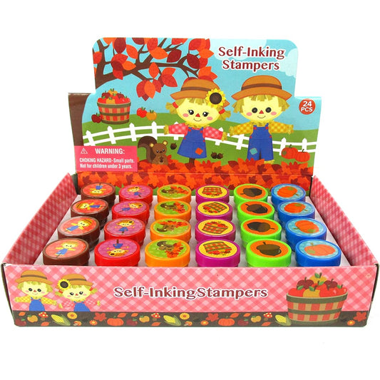 24 Pcs Fall Stampers for Kids