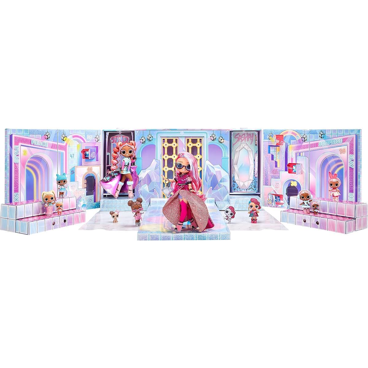 LOL Fashion Show Mega Runway play set / lol surprise L.O.L. Fashion Show Mega Runway 80+ surprise / 12 dolls, supermodels, over 1500 dress-up patterns