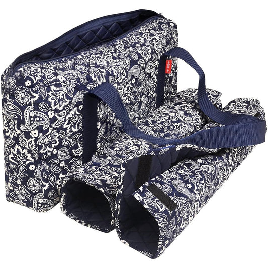 NEW! - Empty Mahjong Bag - Paisley Blue Soft Bag by Linda Li™ - Empty Bag Only