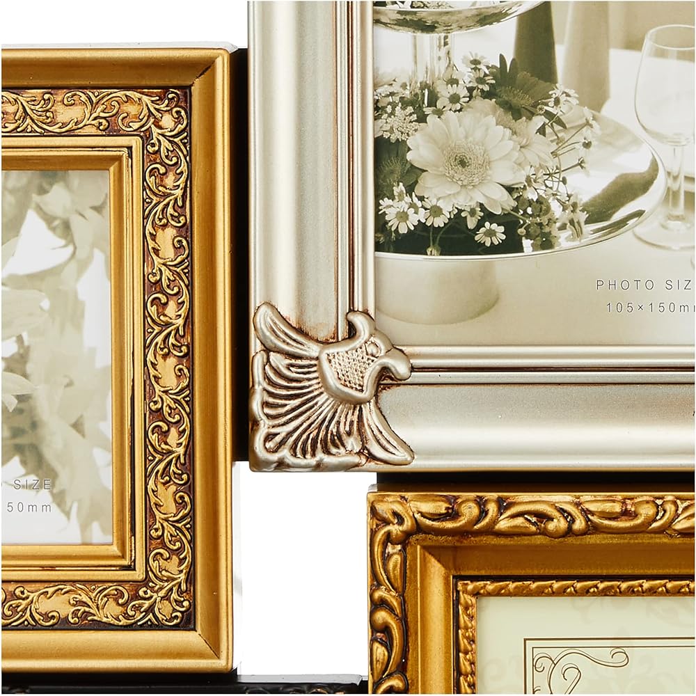 U-Power Photo Holder/Photo Frame Gold Mix (External Dimensions) W57.5 x H35.5 x D3.5cm
