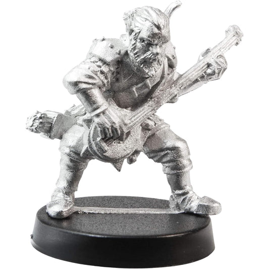 Stonehaven Miniatures Men's Human Hair Bird Miniature Figurine 33mm - 100% Pewter Metal - with Slotted Creator Base - 28mm Scale for Tabletop War Games - Designed & Made in the USA