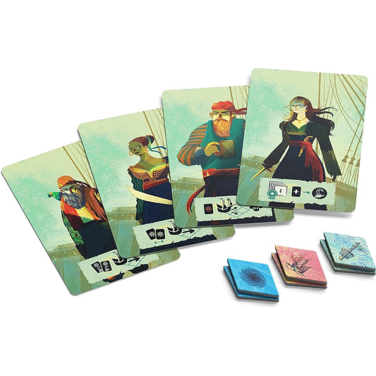 Allplay Sail Board Game - Cooperative Trick-Taking Game - 2 Players - 20 Minute Playtime (Sail: Crew Expansion)