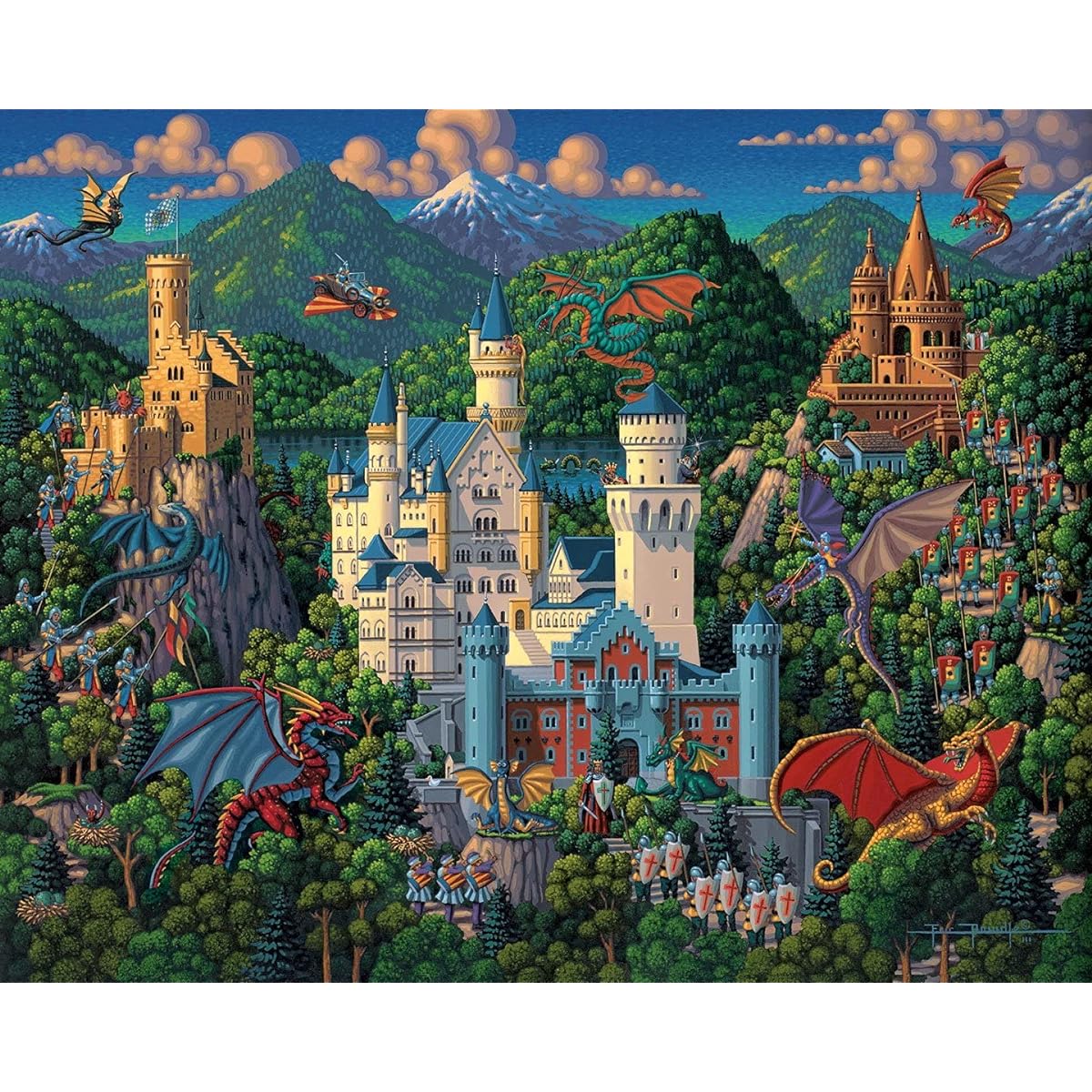 Dowdle Jigsaw Puzzle - Imaginary Dragon - 300 Pieces