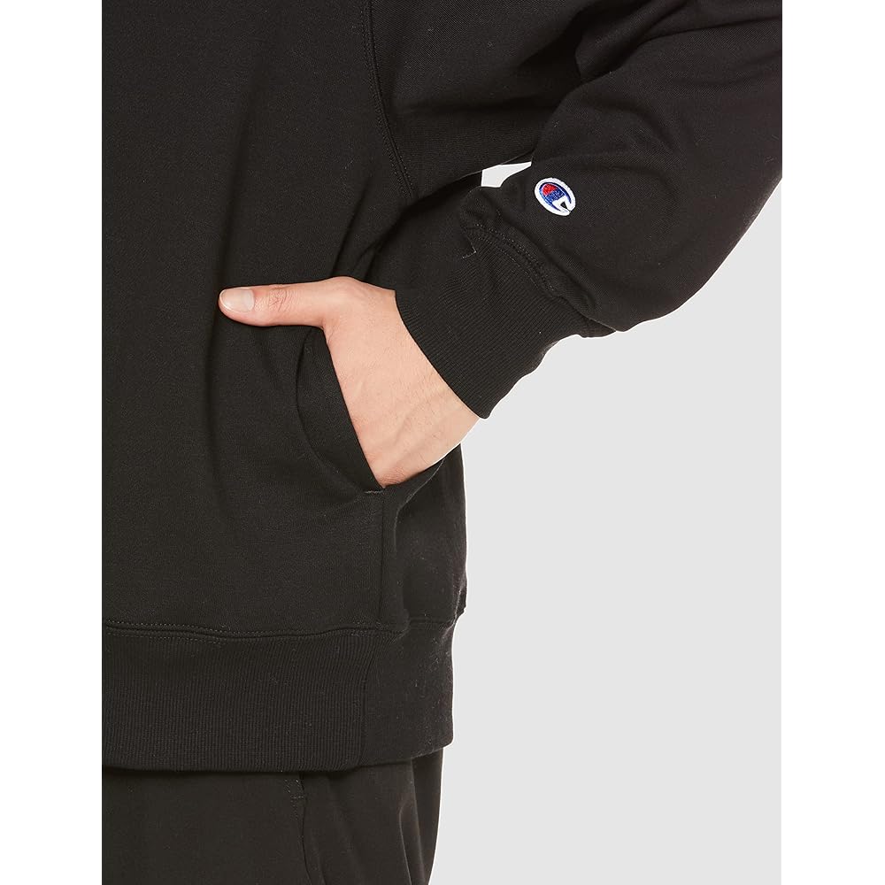 [Champion] Hoodie, Long Sleeve, Fleece Sweatshirt, Antibacterial and Odor Resistant, Breathable, Stretchy, Tear Resistant, Abrasion Resistant, Script Logo, Rubber Name, Relaxed Fit, Oversized, Hooded Sweatshirt, Men's Casual C3-W124
