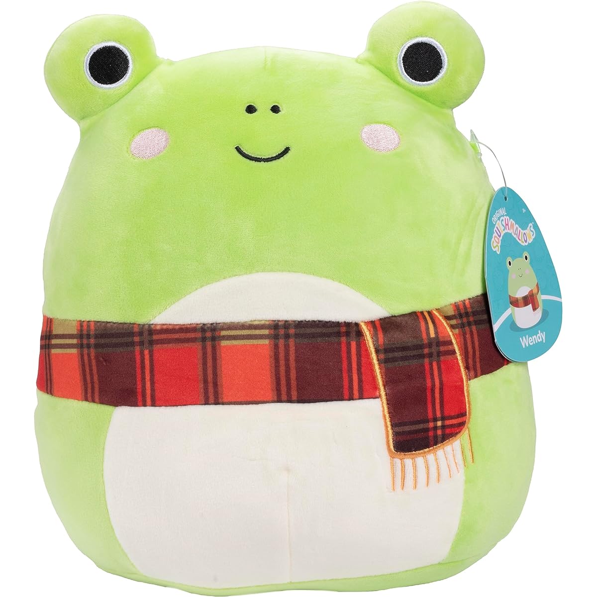Squishmallows 10" Wendy the Green Frog - Officially Licensed Kellytoy Plush - Collectible Soft & Squishy Stuffed Animal - Add to Your Team - Great Gift for Kids, Girls, Boys - 10"