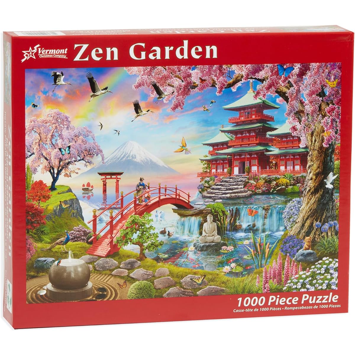 Vermont Christmas Company Zen Garden Jigsaw Puzzle 1000 Piece