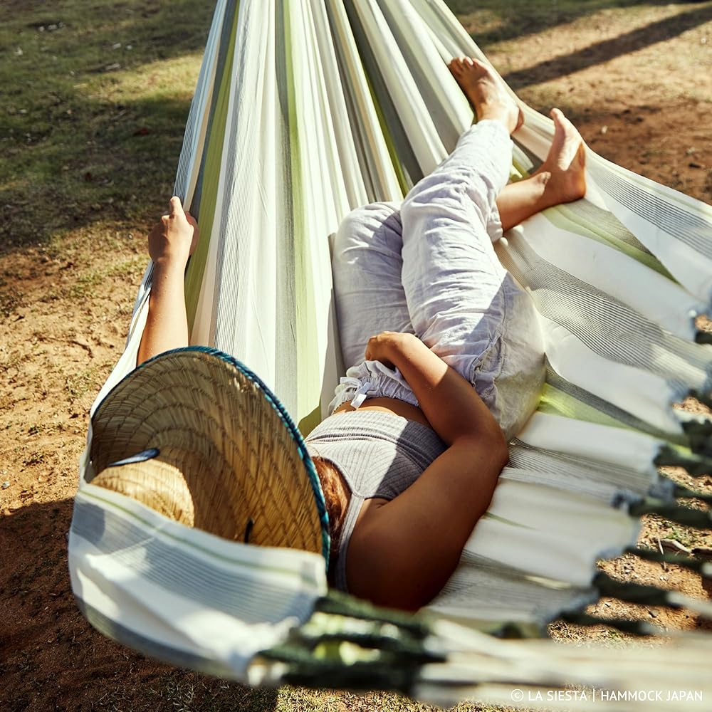 LA SIESTA Classic Hammock King Size Brisa [for 1 to 3 people] Made by Hamakutex for outdoor use (Cedar BRH18-14)