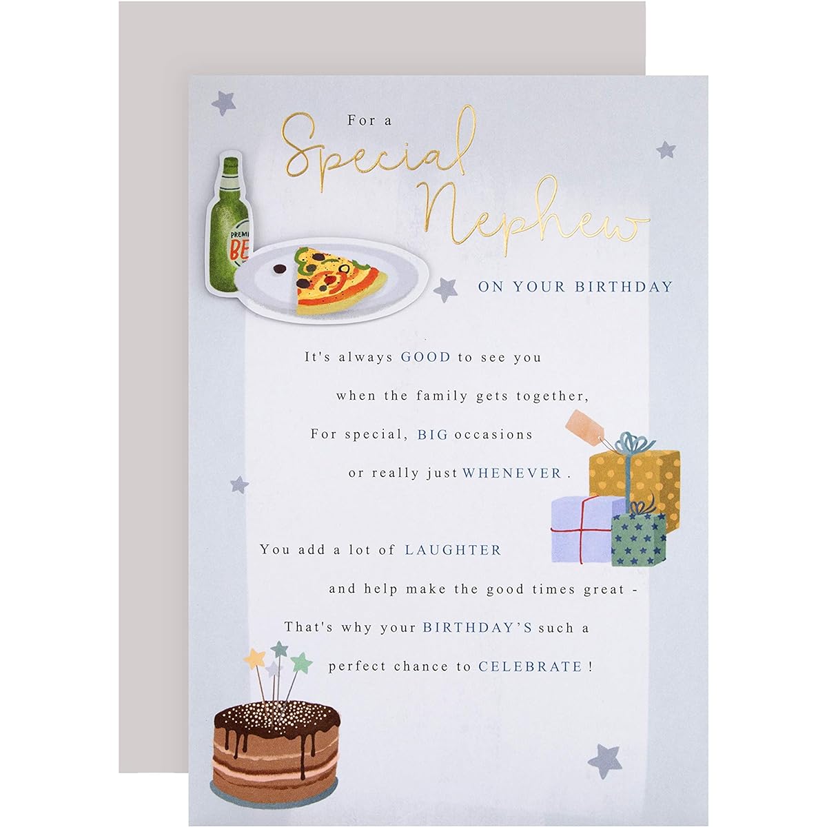Hallmark Birthday Card for Nephew - Classic Design with Heartfelt Message