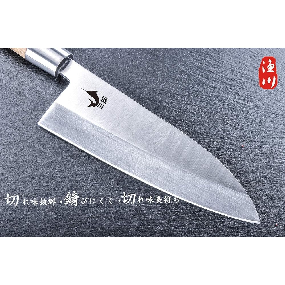 Irisawa Deba Knife [6Cr16MoV Steel] [Blade Length 180] [Blade Thickness 4.6] Right-handed Home Use Fish, Seafood, Raw Fish, Cutting, Handling