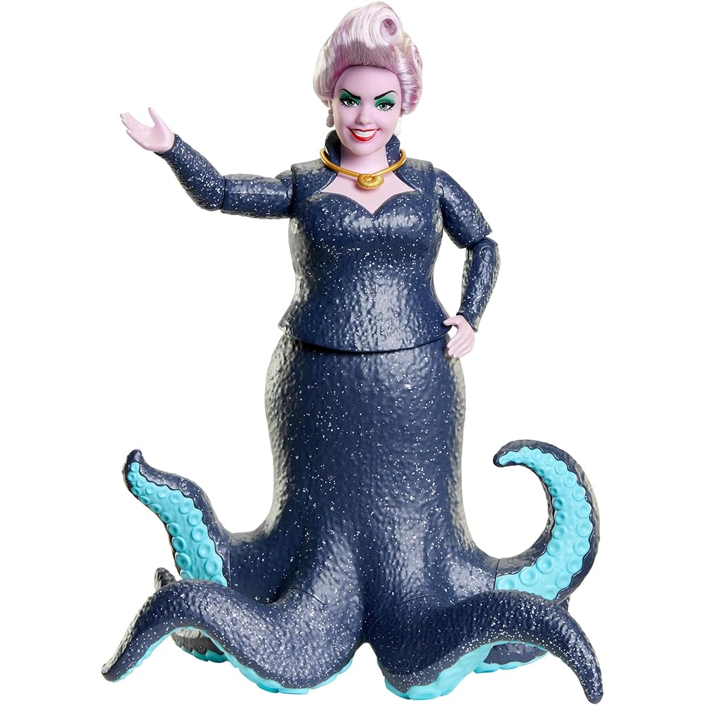 Disney / Live-action movie "The Little Mermaid" Ariel / King Triton / Ursula Doll [3 dolls] [Pretend play] [Fine tail can move glittering] [Dress-up doll] [3 years old and up] HND28