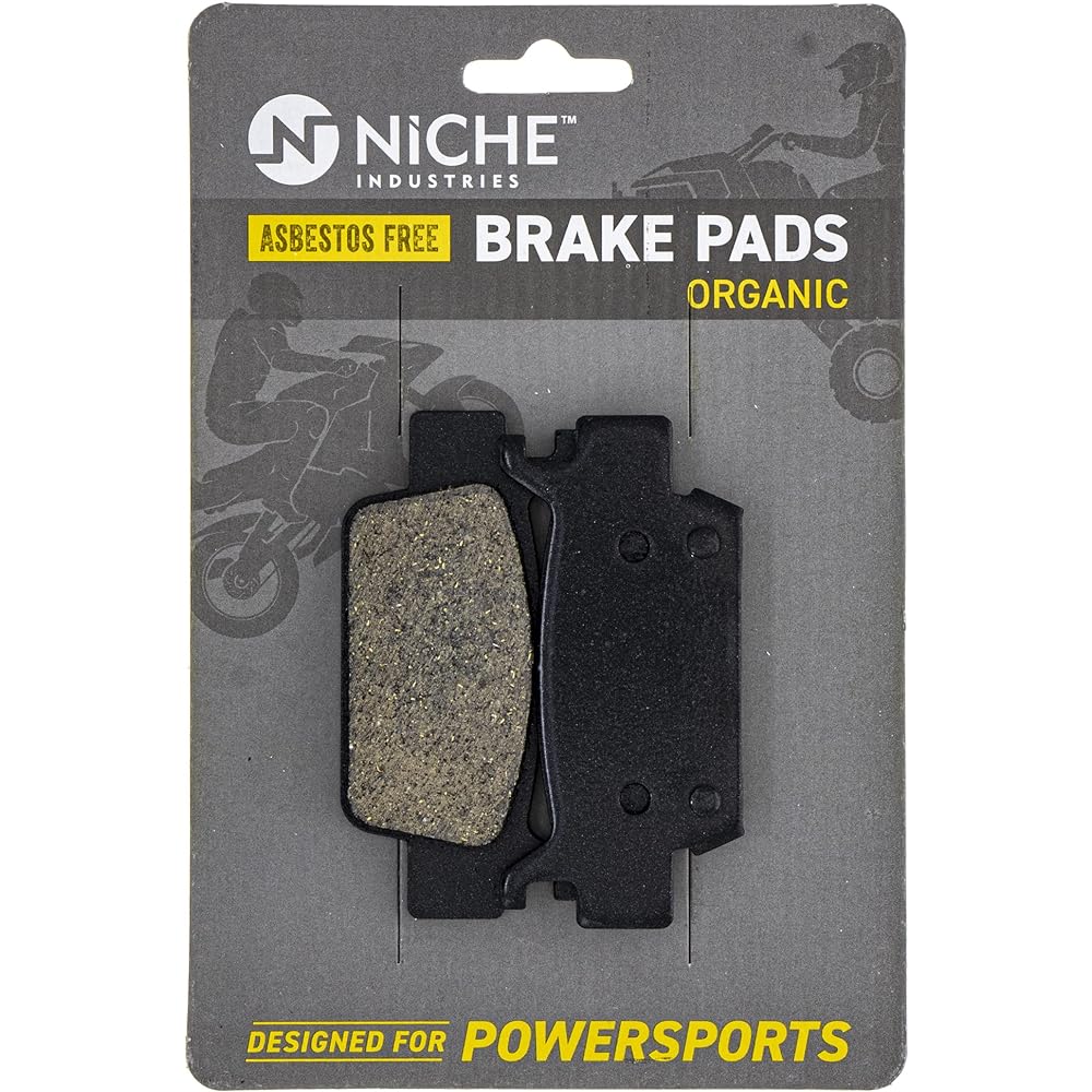 NICHE Brake Pad Kit Honda Rincon 680 Alloy Steel 06435-HN8-016 06452-HP0-A02 Front Left Rear Center Organic