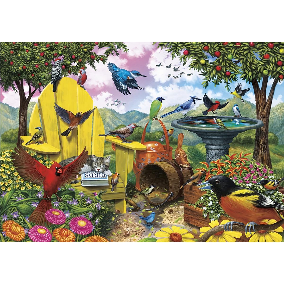 Buffalo Games - Amazing Nature Collection - Hidden Birds - 500 Piece Jigsaw Puzzle