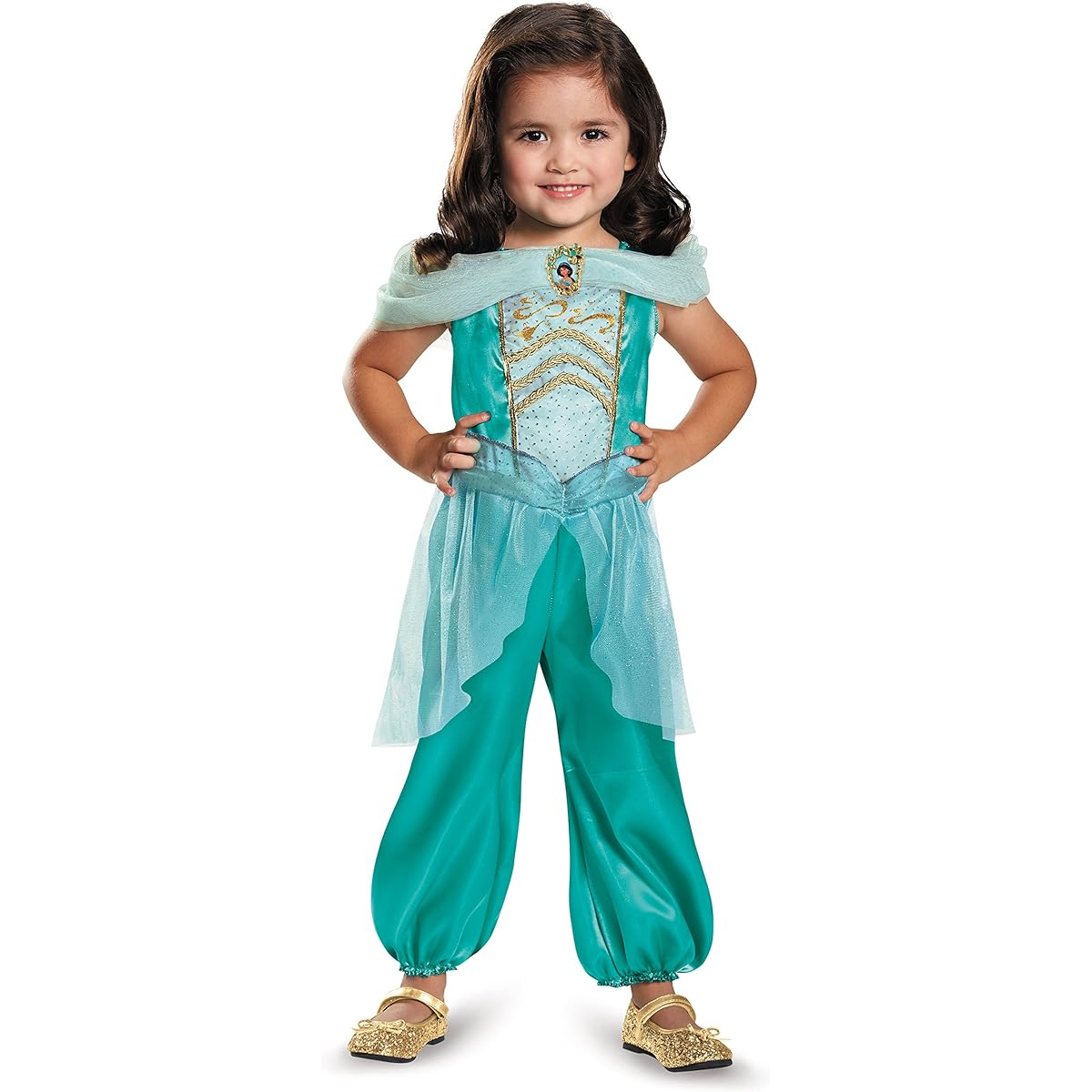 Jasmine Cosplay Costume for Children, Toddlers, Size 2T (2 years old), Girls, Kids, Disney Princess, Aladdin