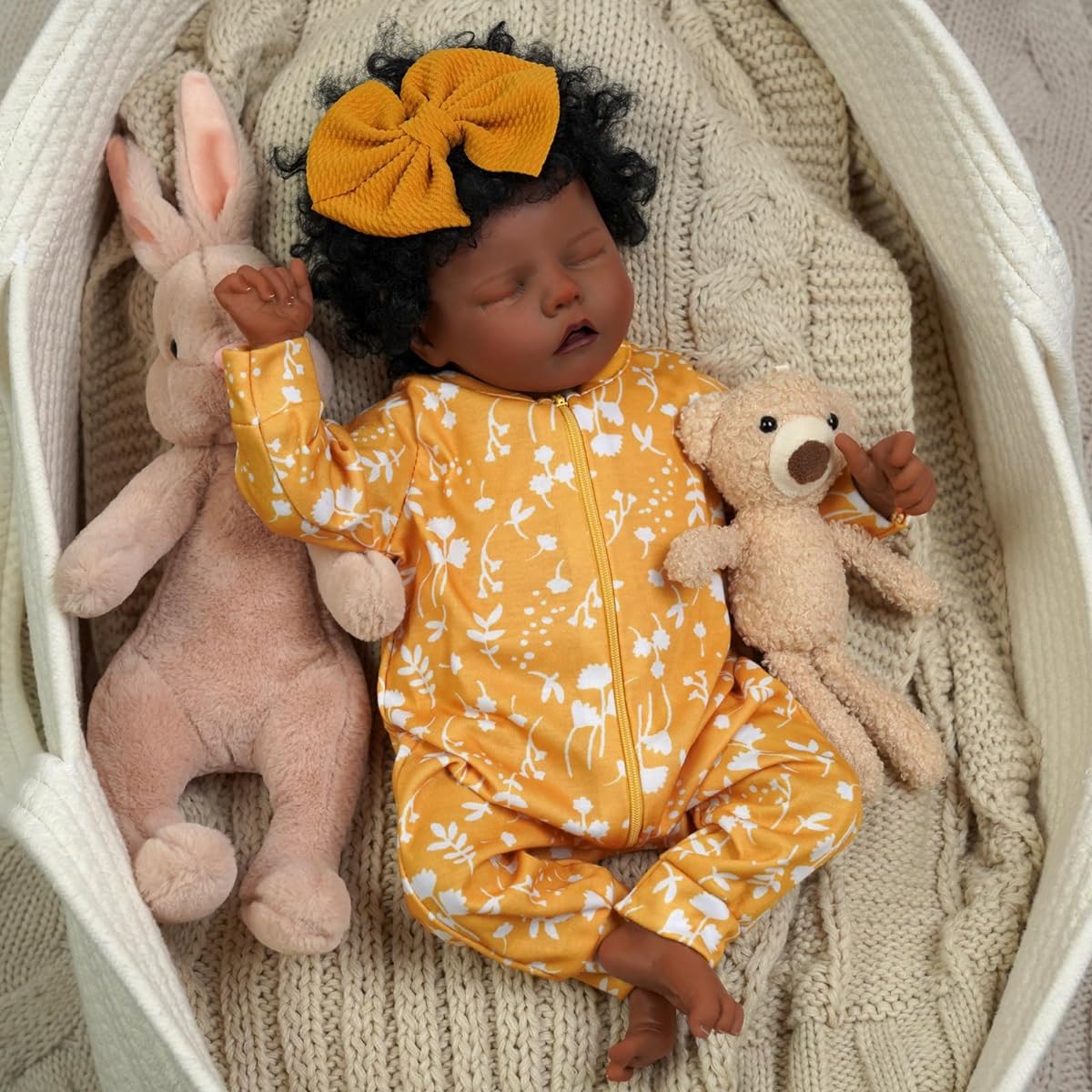 JIZHI Reborn Baby Doll 17 Inch Soft Body Realistic Newborn Baby Doll