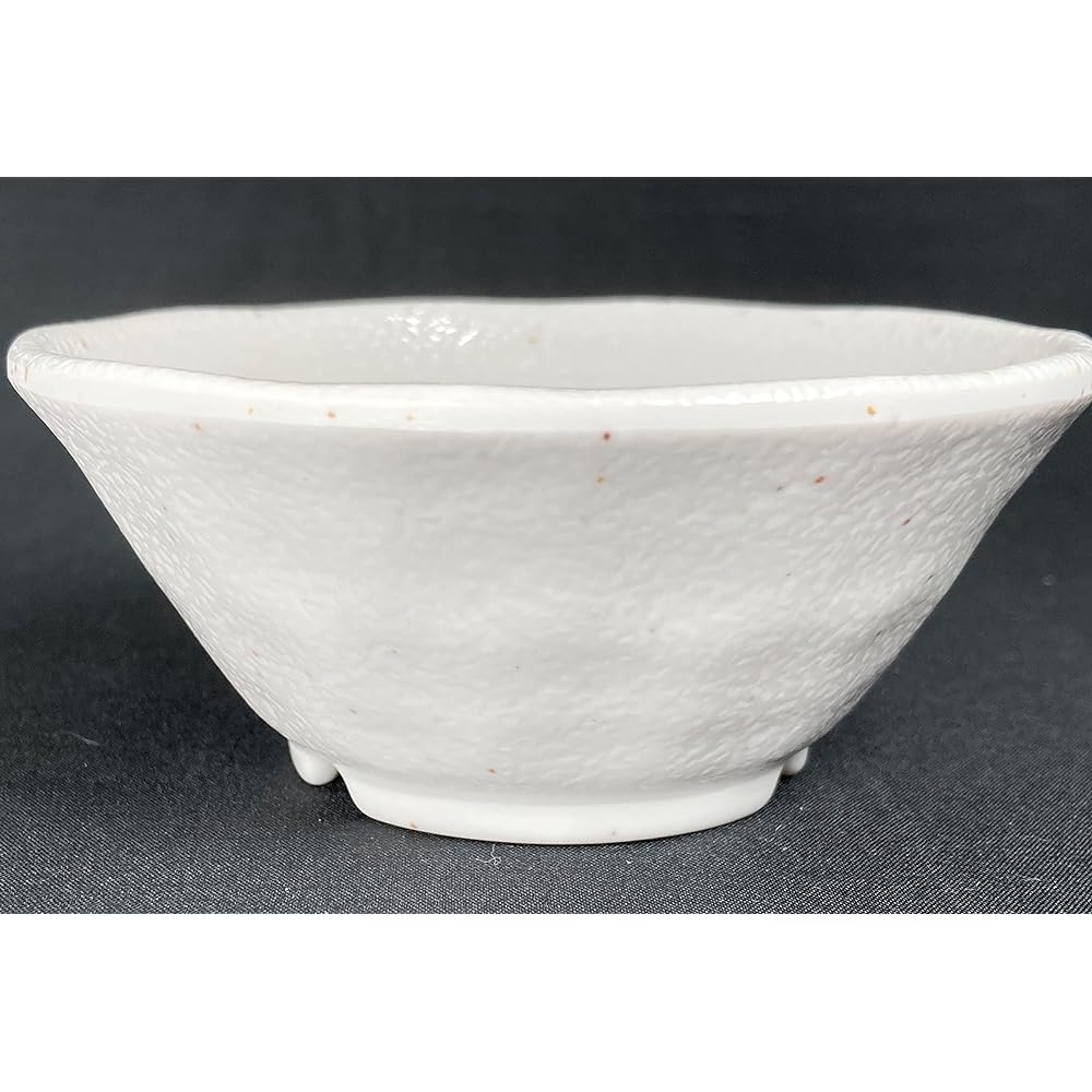 MARUKEI Small Bowl/Round Bowl, Small Diameter 10.3cm, 160ml, Powder, Made in Japan, Break-resistant, Dishwasher Safe, Stackable "Takumi-an" G156 KOH, Set of 10 [Commercial Use Set]