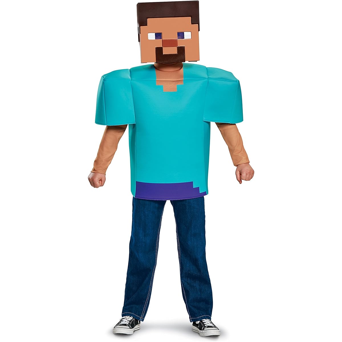 Disguise Steve Classic Minecraft Costume Medium (7-8) 65639K