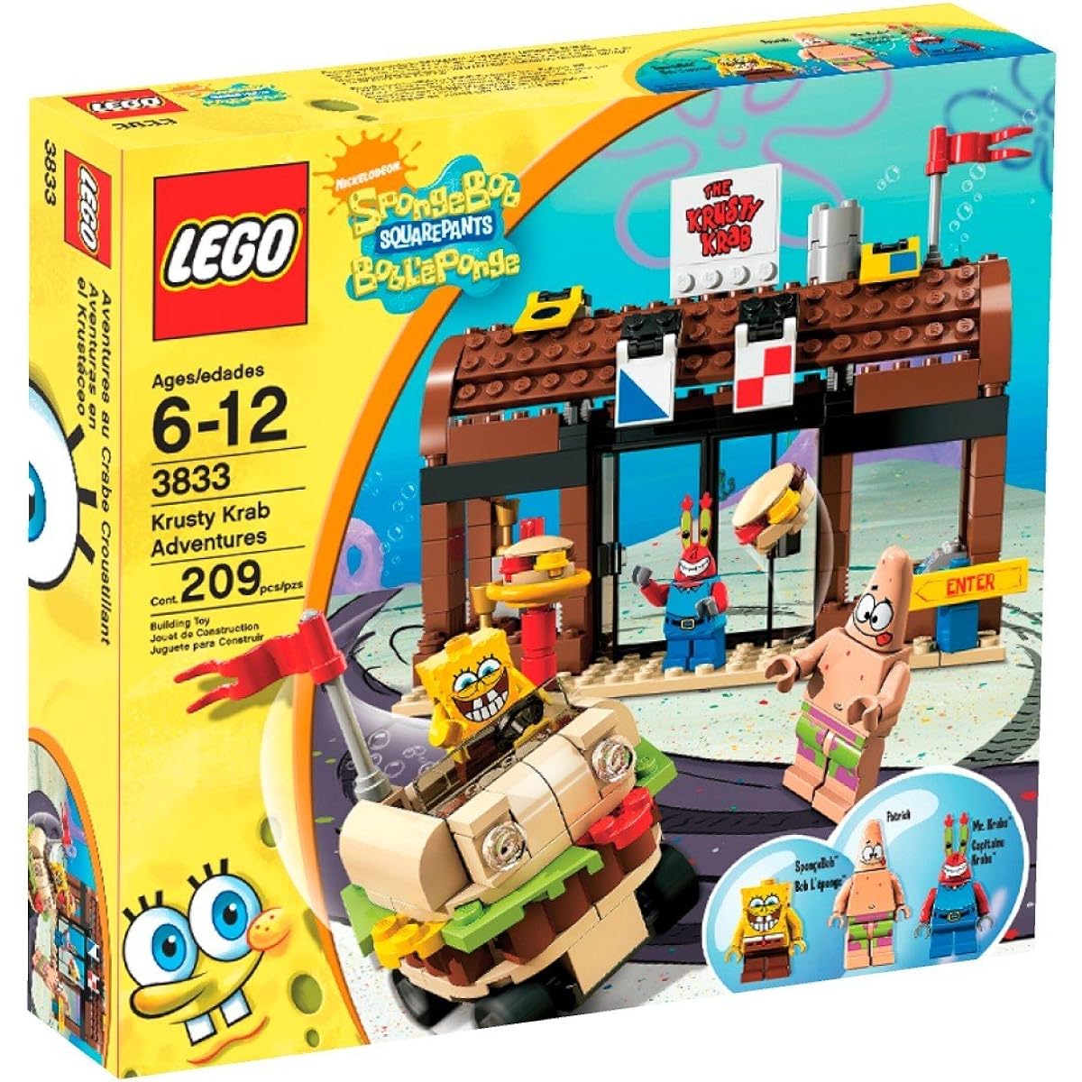 [SpongeBob] SpongeBob SquarePants LEGO Krusty Krab Adventures 3833 [Parallel import goods]