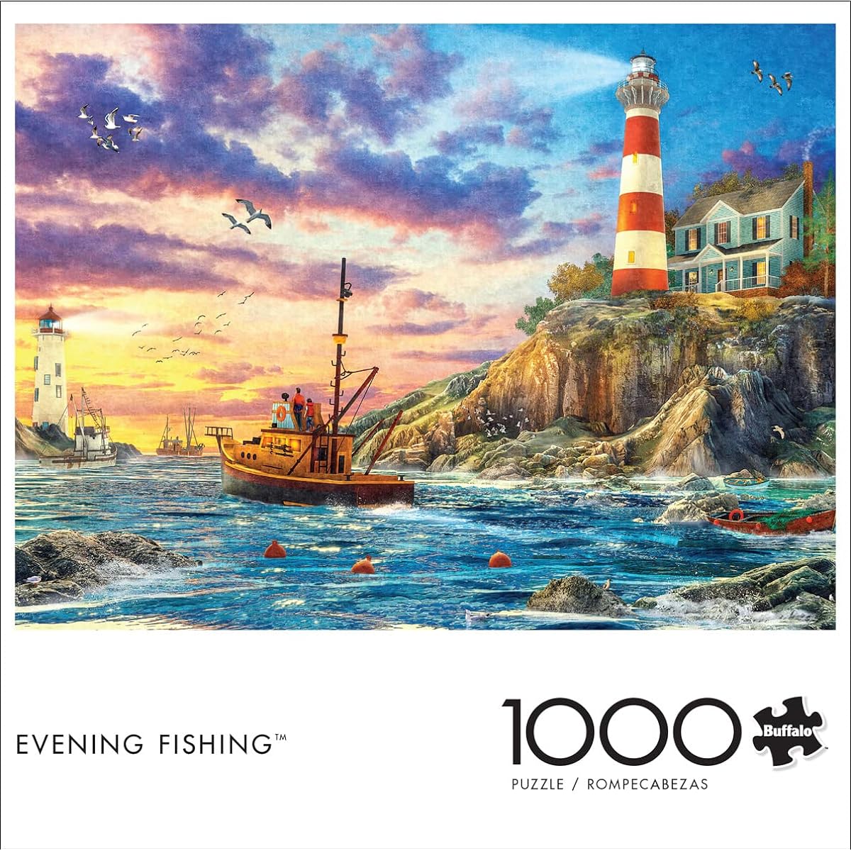 Buffalo Games Jigsaw Puzzle Evening Fishing 1000 Piece