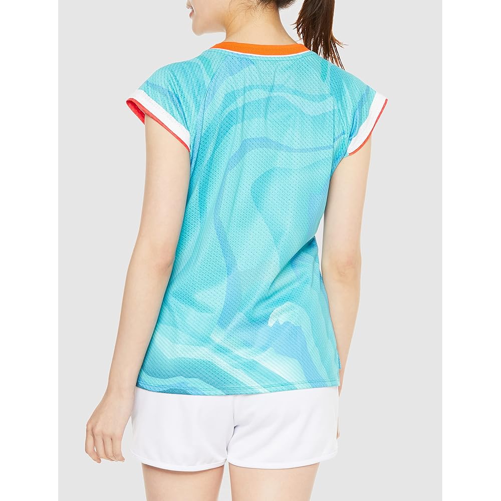 [Mizuno] Badminton Wear Dry Aeroflow Game Shirt Short Sleeve (Keep Light) Highly Ventilated Easy to Move 72MAA200 Women's