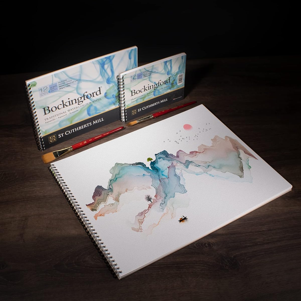 Bockingford 300gsm Spiral Watercolor PAD 16" x 12" (410 x 310mm)