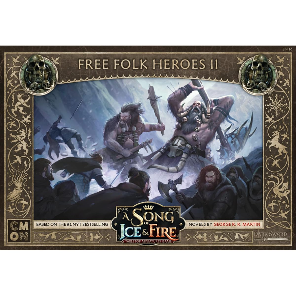 A Song of Ice and Fire Tabletop Miniatures Free Folk Heroes II Unit Box | Strategy Game for Teens and Adults | Ages 14+ | 2+ Players | Average Play Time 45-60 minutes | Made by CMON (SIF410)