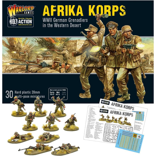 Warlord Games Wargames Bolt Action Miniatures African Military Set WWII Miniatures 28mm Scale Action Figures Army Men Miniature War Games