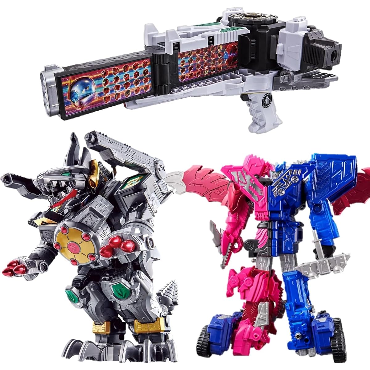 Bandai Kikai Sentai Zenkaiger DX Zenkai Zyuoh and 3 other items set Sentai Robot Toy